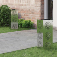 Solar Led Pad Licht 2 Pcs Roestig