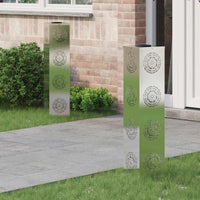 Solar Led Pad Licht 2 Pcs Roestig