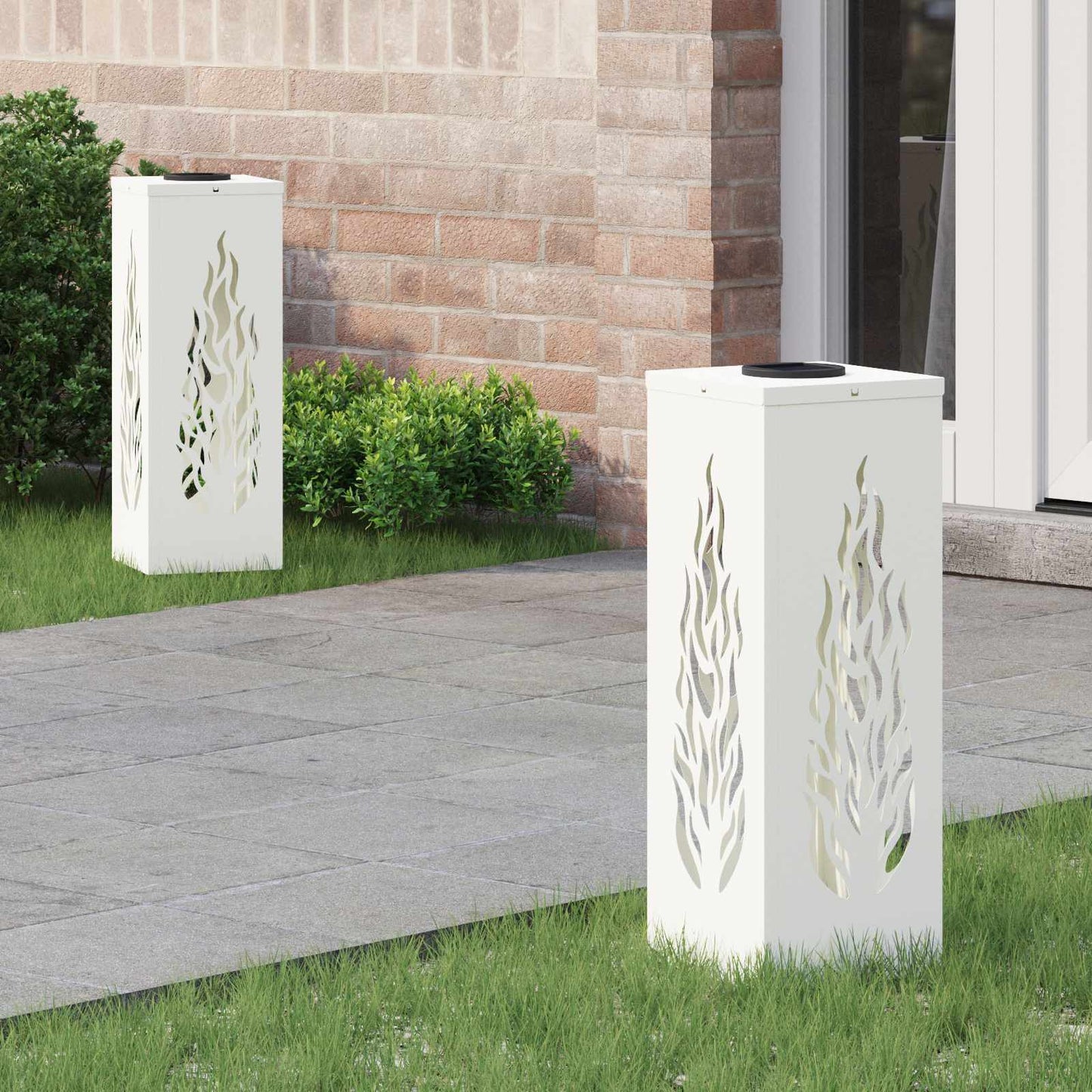 Solar Led Pad Licht 2 Pcs Roestig