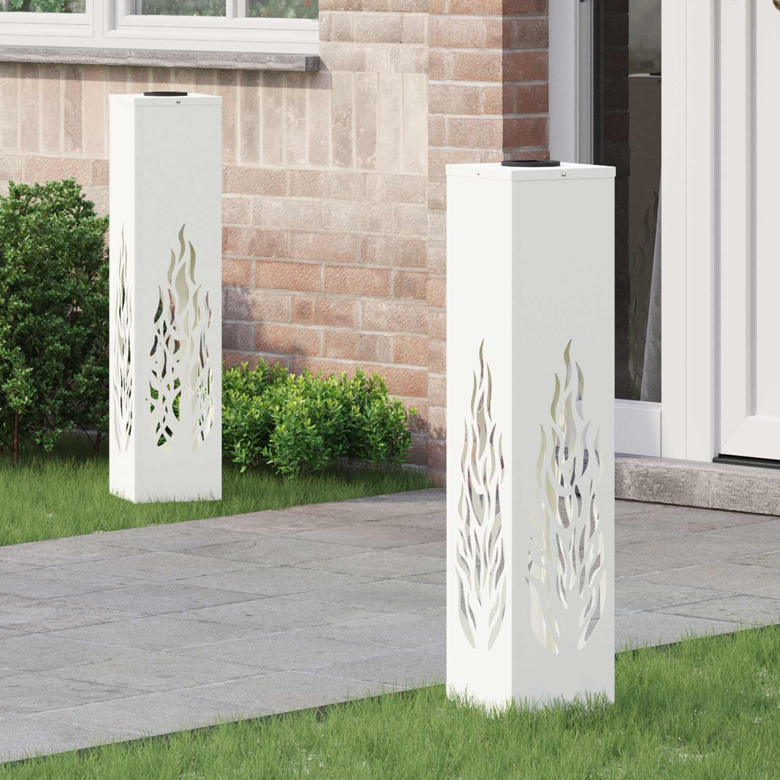 Solar Led Pad Licht 2 Pcs Roestig