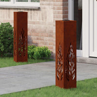 Solar Led Pad Licht 2 Pcs Roestig