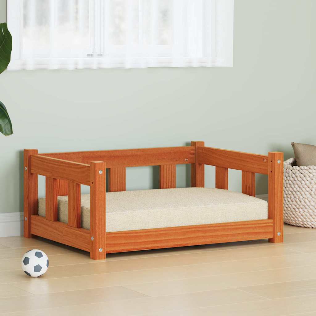 Hondenbed 65,5 X 50 X 28 Cm Massief Grenenhout