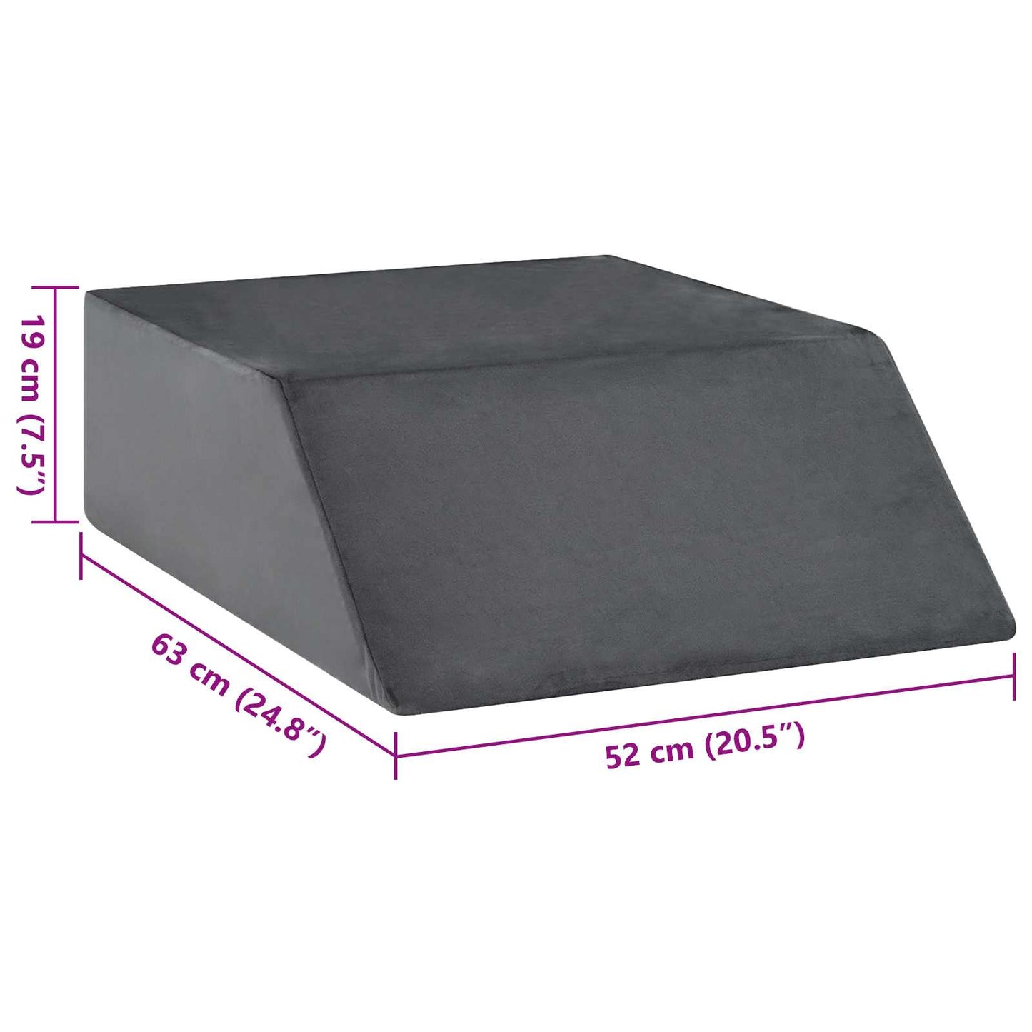 Been Kussen Effen 63 X 52 X 19 Cm Pu Schuim