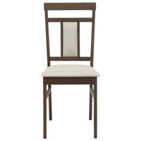 Eetkamerstoel 2 Pcs Massief Rubberhout