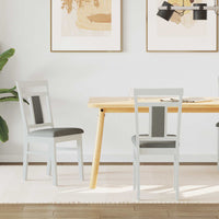 Eetkamerstoel 2 Pcs Massief Rubberhout