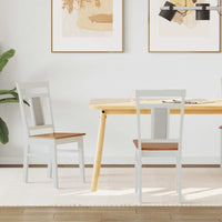 Eetkamerstoel 2 Pcs Massief Rubberhout