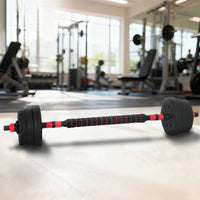 4-In-1 Halter-Barbell Kettlebell Set 20Kg 20Kg
