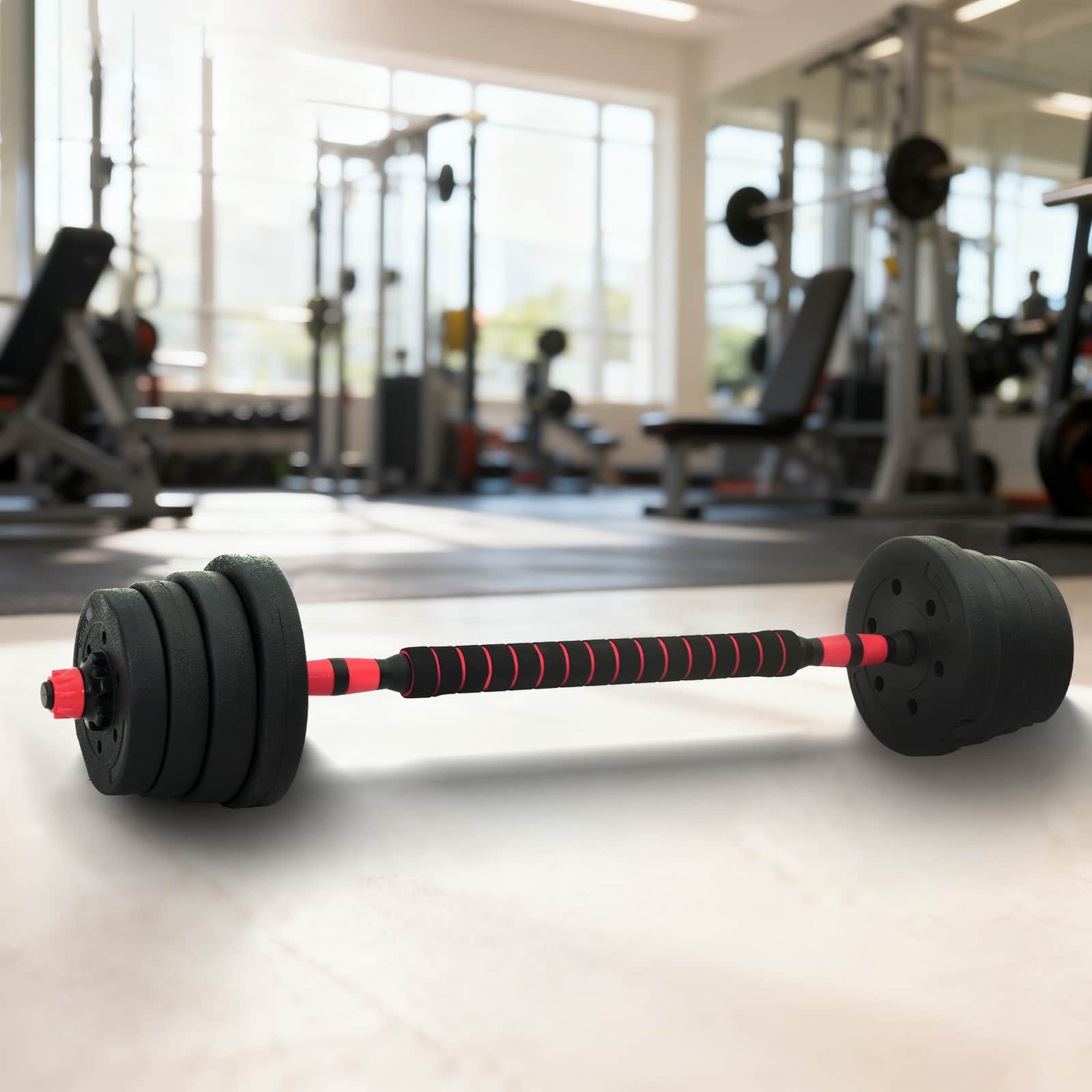 4-In-1 Halter-Barbell Kettlebell Set 20Kg 20Kg