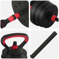 4-In-1 Halter-Barbell Kettlebell Set 20Kg 20Kg