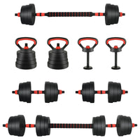 4-In-1 Halter-Barbell Kettlebell Set 20Kg 20Kg