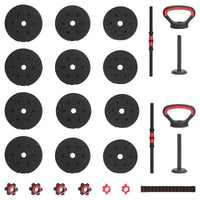 4-In-1 Halter-Barbell Kettlebell Set 20Kg 20Kg