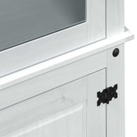 Vitrinekast 103,5 X 42 X 180 Cm Massief Grenenhout