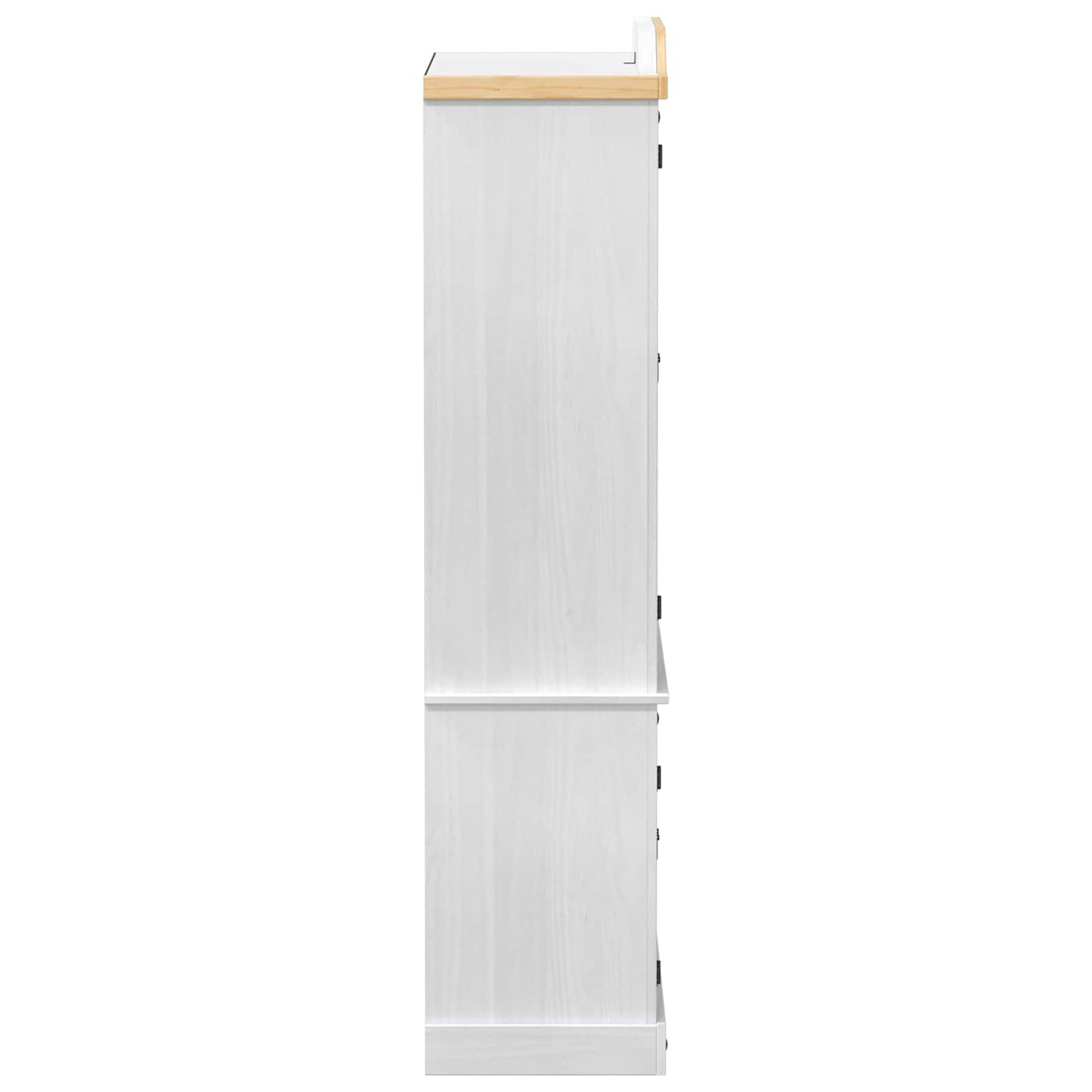 Vitrinekast 103,5 X 42 X 180 Cm Massief Grenenhout