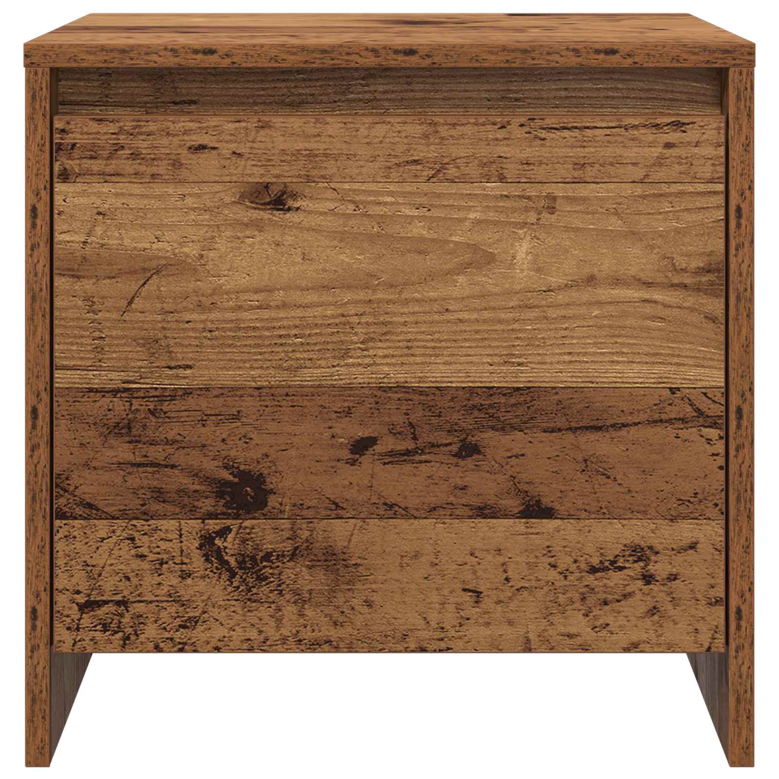 Nachtkastje Oudhout 45 X 34 X 44,5 Cm Bewerkt Hout