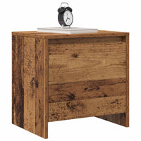 Nachtkastje Oudhout 45 X 34 X 44,5 Cm Bewerkt Hout