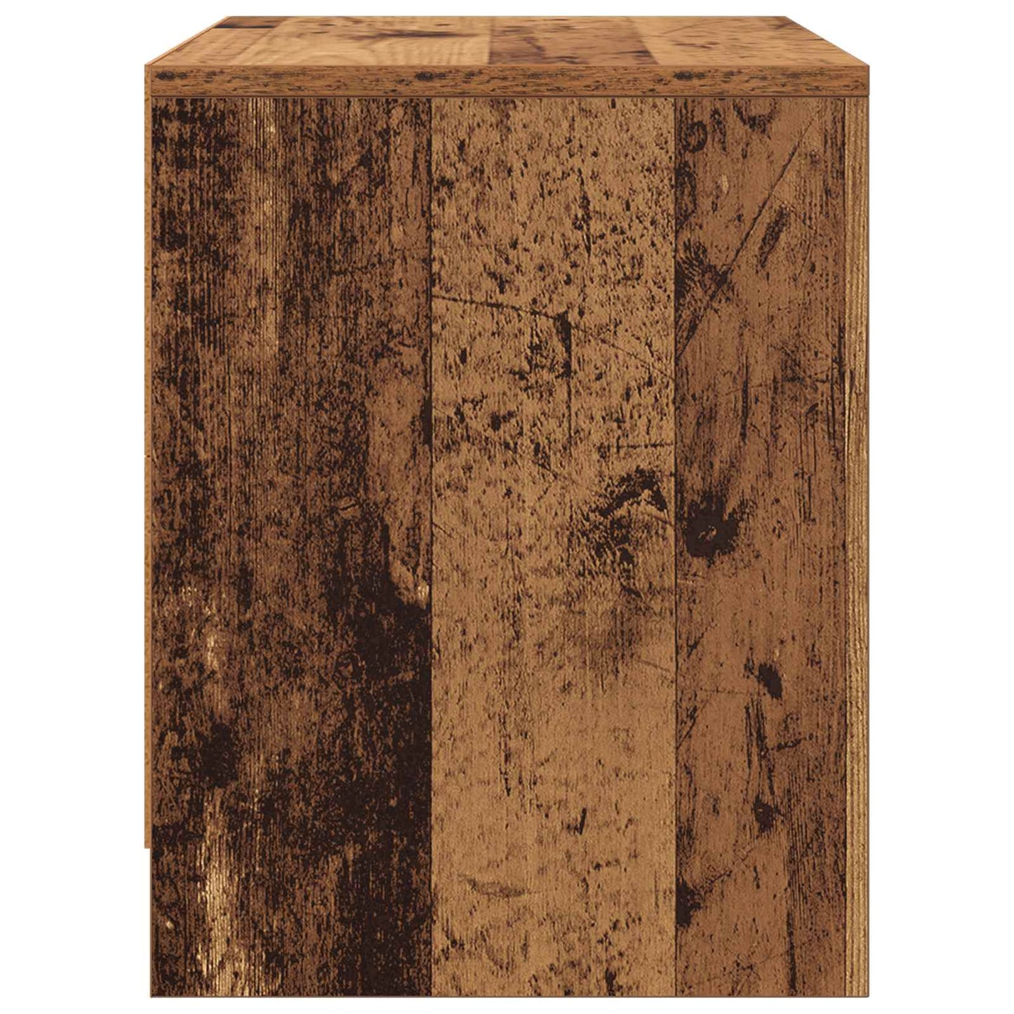 Nachtkastje Oudhout 45 X 34 X 44,5 Cm Bewerkt Hout