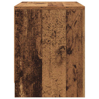 Nachtkastje Oudhout 45 X 34 X 44,5 Cm Bewerkt Hout