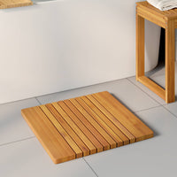 Badmat Effen Bruin Hout