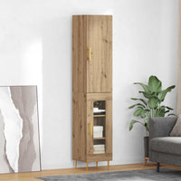 Hoge Kast 2 Pcs Bewerkt Hout