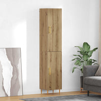 Hoge Kast 2 Pcs Bewerkt Hout