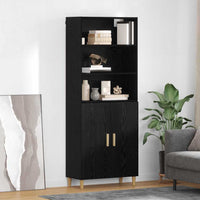 Hoge Kast 69,5 X 32,5 X 180 Cm Bewerkt Hout
