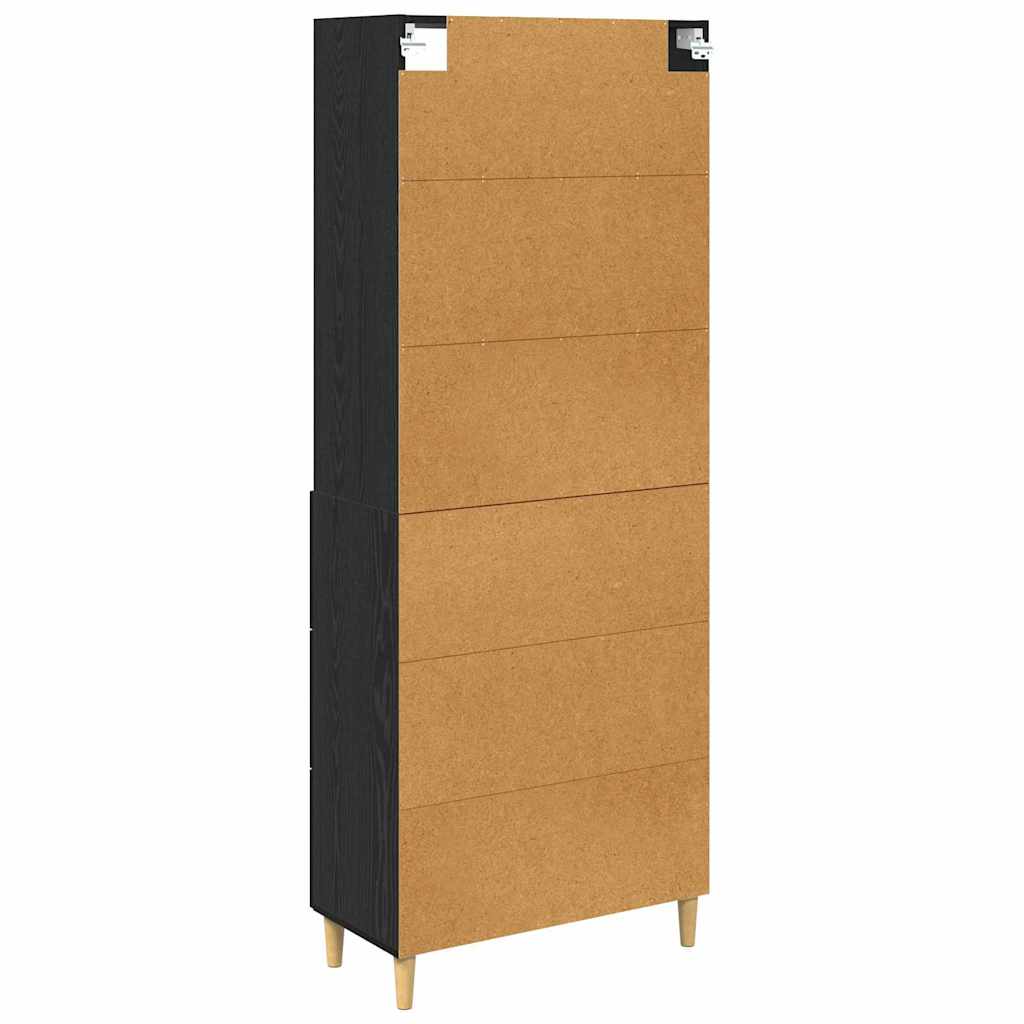 Hoge Kast 69,5 X 32,5 X 180 Cm Bewerkt Hout