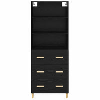 Hoge Kast 69,5 X 32,5 X 180 Cm Bewerkt Hout