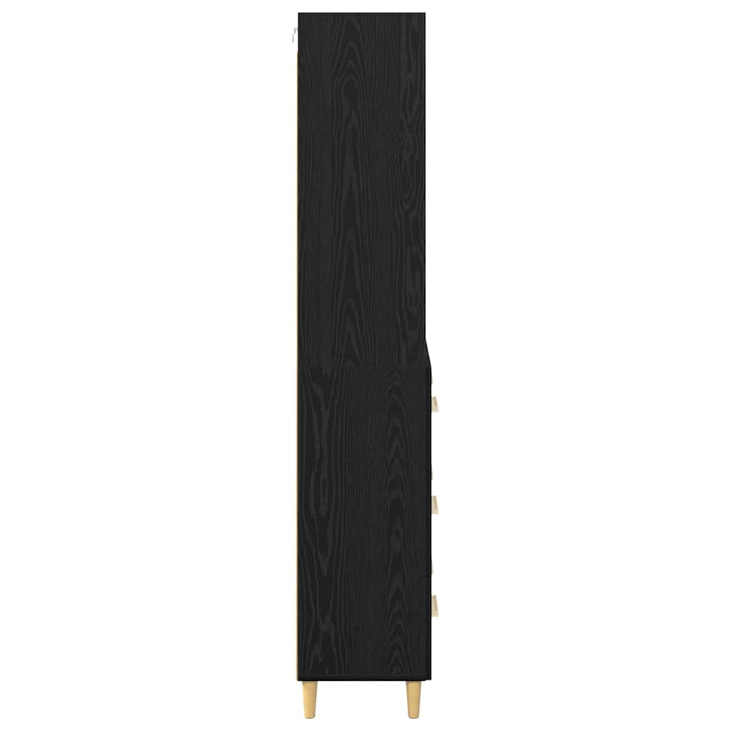Hoge Kast 69,5 X 32,5 X 180 Cm Bewerkt Hout