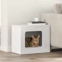 Kattenhuis Beton 51 X 30 X 42,5 Cm Bewerkt Hout