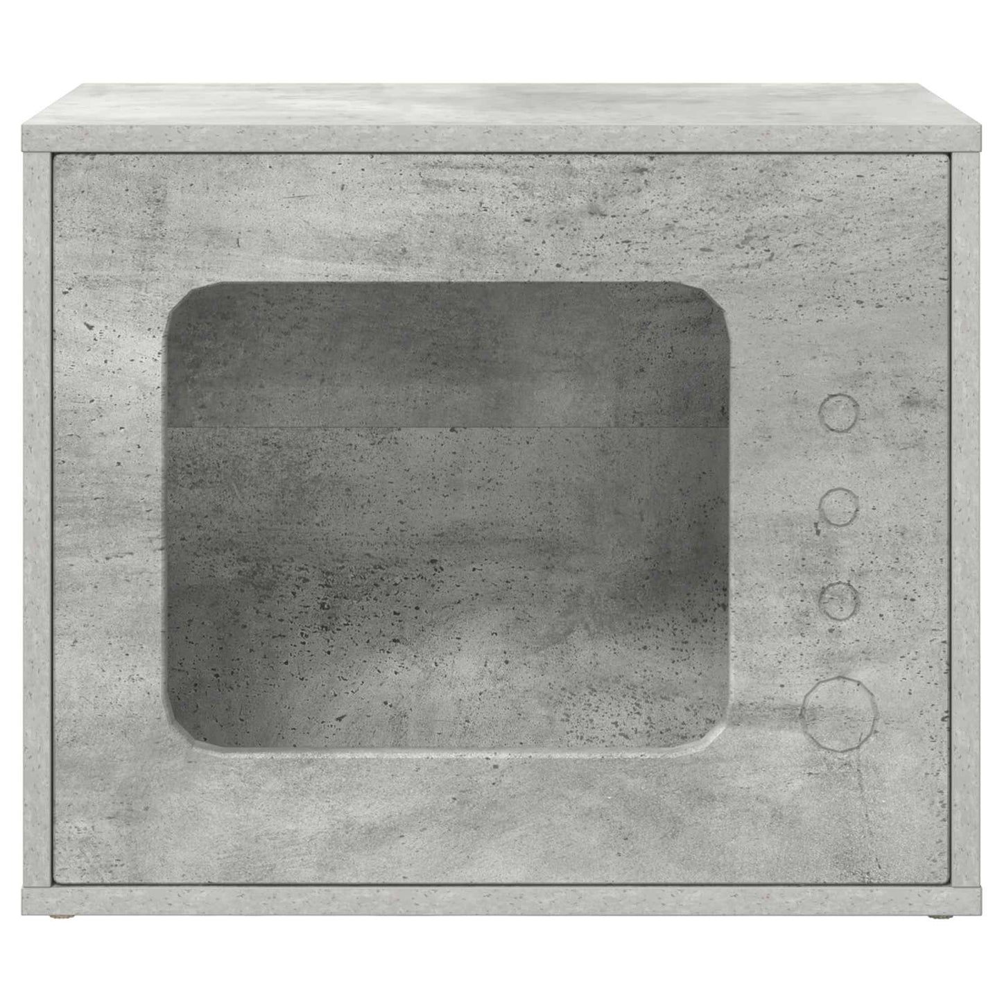 Kattenhuis Beton 51 X 30 X 42,5 Cm Bewerkt Hout