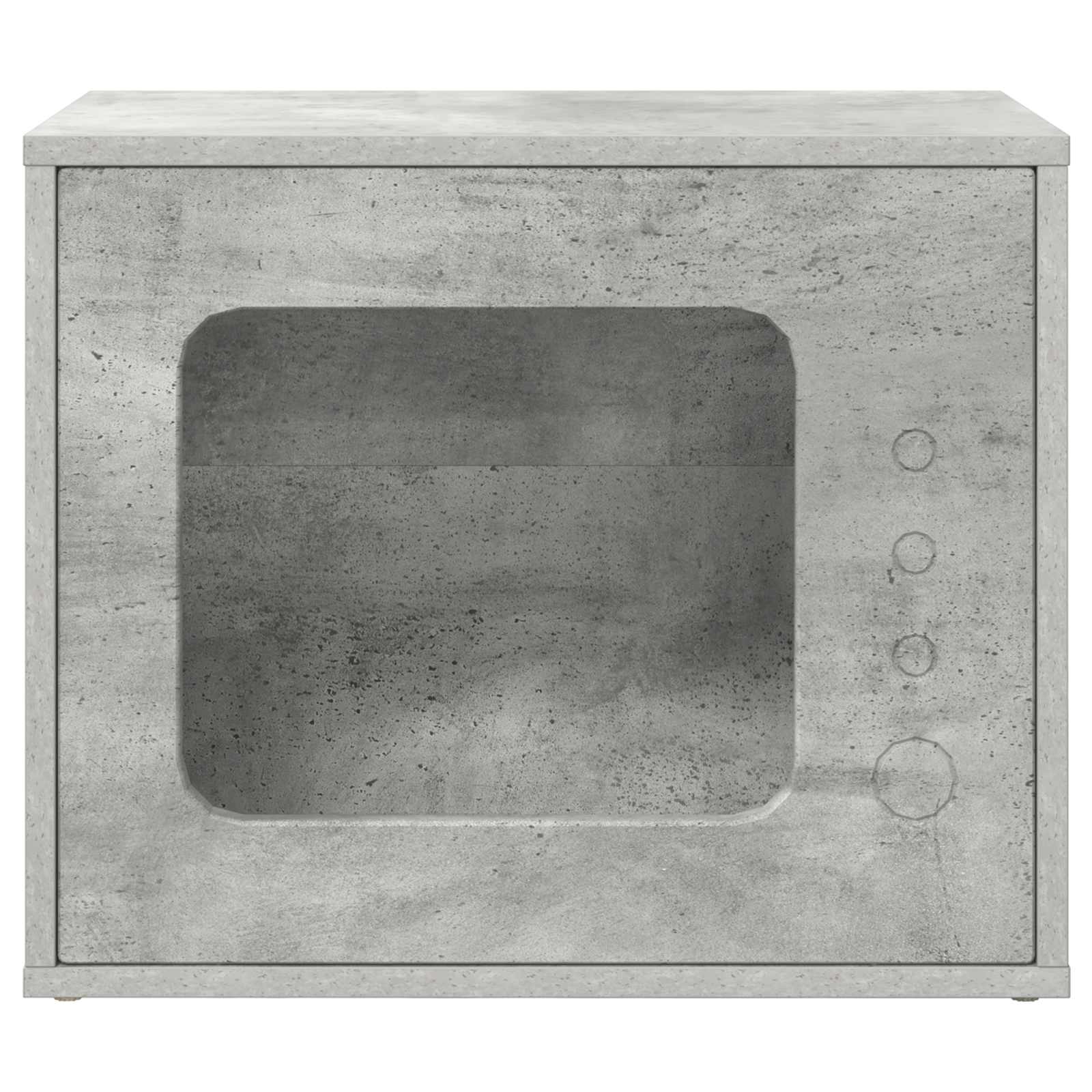 Kattenhuis Beton 51 X 30 X 42,5 Cm Bewerkt Hout