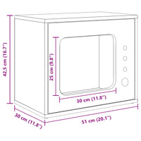 Kattenhuis Beton 51 X 30 X 42,5 Cm Bewerkt Hout