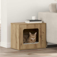 Kattenhuis Beton 51 X 30 X 42,5 Cm Bewerkt Hout
