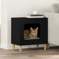 Kattenhuis Oudhout 51 X 30 X 52 Cm Bewerkt Hout