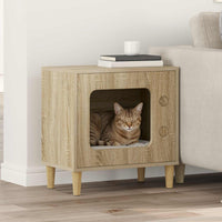 Kattenhuis Oudhout 51 X 30 X 52 Cm Bewerkt Hout