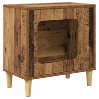 Kattenhuis Oudhout 51 X 30 X 52 Cm Bewerkt Hout