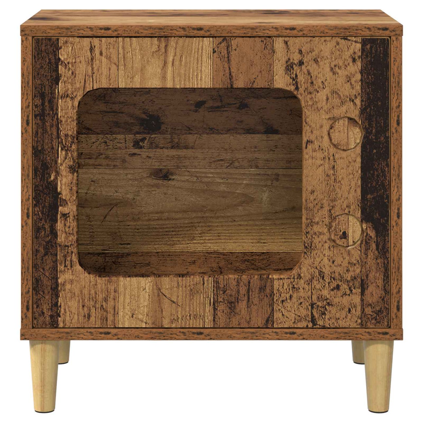 Kattenhuis Oudhout 51 X 30 X 52 Cm Bewerkt Hout