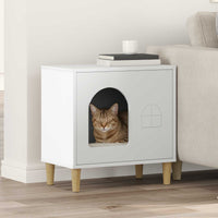 Kattenhuis 51 X 30 X 52 Cm Bewerkt Hout