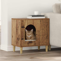 Kattenhuis 51 X 30 X 52 Cm Bewerkt Hout