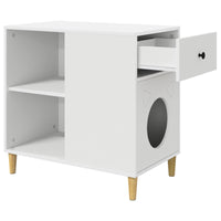 Kattenhuis 72 X 42,5 X 70 Cm Bewerkt Hout