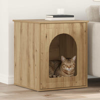 Kattenhuis Beton 53 X 52 X 62 Cm Bewerkt Hout