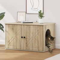 Kattenhuis 85 X 55 X 50 Cm Bewerkt Hout