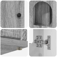 Kattenhuis 85 X 55 X 50 Cm Bewerkt Hout