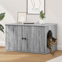Kattenhuis 85 X 55 X 50 Cm Bewerkt Hout