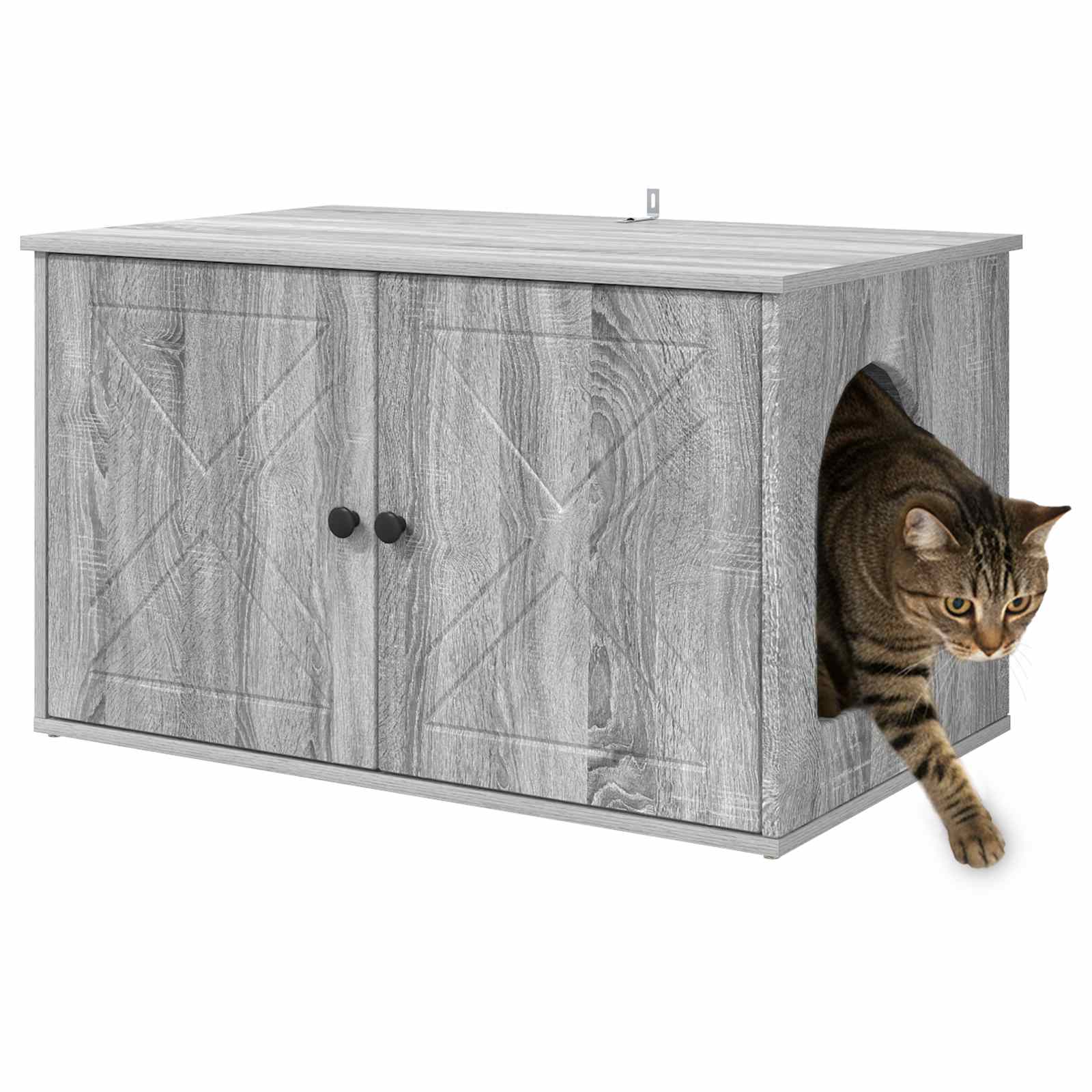 Kattenhuis 85 X 55 X 50 Cm Bewerkt Hout