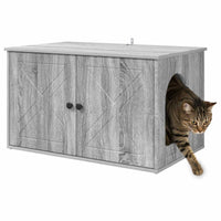 Kattenhuis 85 X 55 X 50 Cm Bewerkt Hout