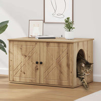 Kattenhuis 85 X 55 X 50 Cm Bewerkt Hout