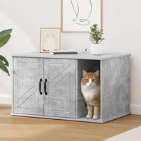 Kattenhuis Beton 85 X 55 X 50 Cm Bewerkt Hout