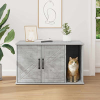 Kattenhuis Beton 85 X 55 X 50 Cm Bewerkt Hout