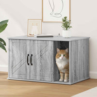 Kattenhuis Beton 85 X 55 X 50 Cm Bewerkt Hout